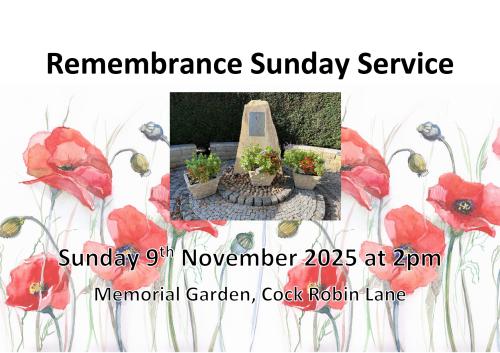 Remembrance Sunday -9th November 2025